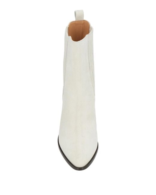 Isabel Marant White Ankle Boots