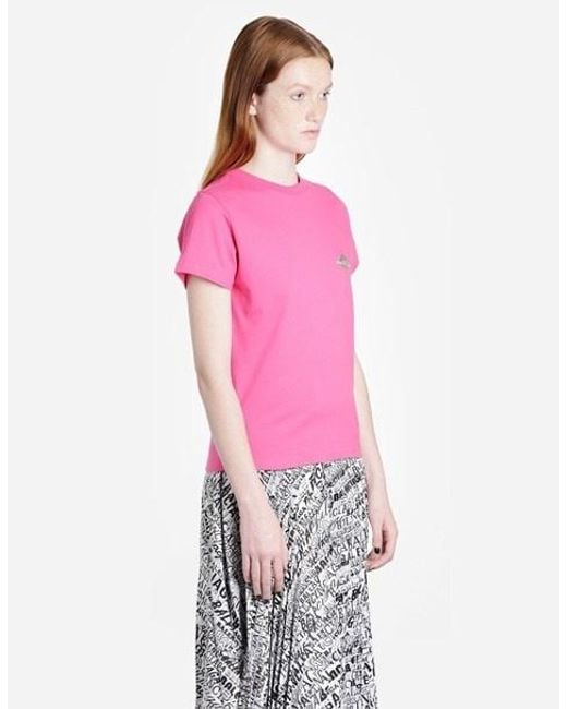 Balenciaga Pink Bonjour Logo T-Shirt