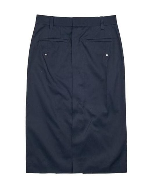 Wooyoungmi Blue Logo Skirt