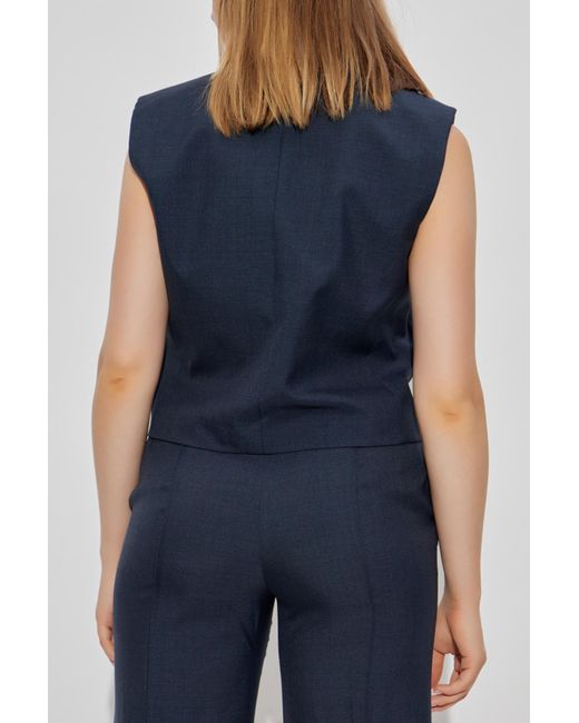 Theory Blue Waistcoats