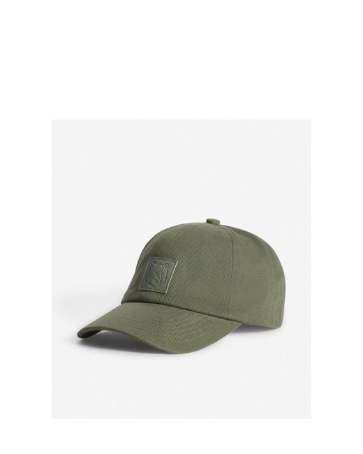 MAISON KITSUNE｜ (BOLD FOX HEAD LEATHER PATCH 6P CAP (OM BOLD FOX HEAD LEATHER PATCH 6P CAP | Maison Kitsuné