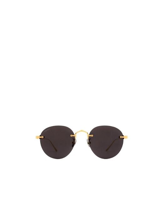 Cartier White Pantos Frameless Sunglasses for men