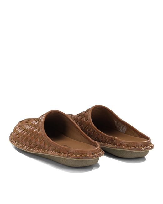 Comme des Garçons Brown Round-Toe Flat Slippers for men