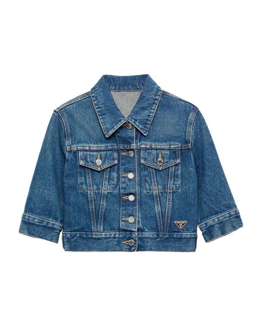 Prada Blue Denim Blouson