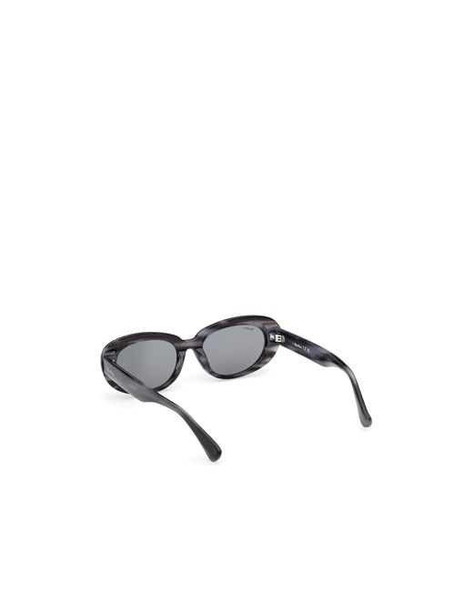 Max Mara White Oval Frame Sunglasses