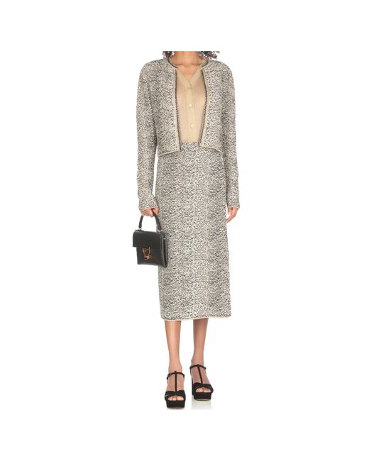 Fabiana Filippi Multicolor Long-Sleeved Knitted Cardigan