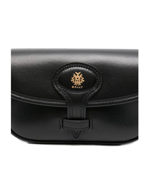Bally Black Leather Crossbody Bag