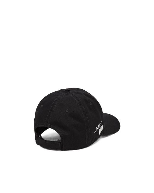 Philipp Plein Black Logo Details Baseball Hat for men