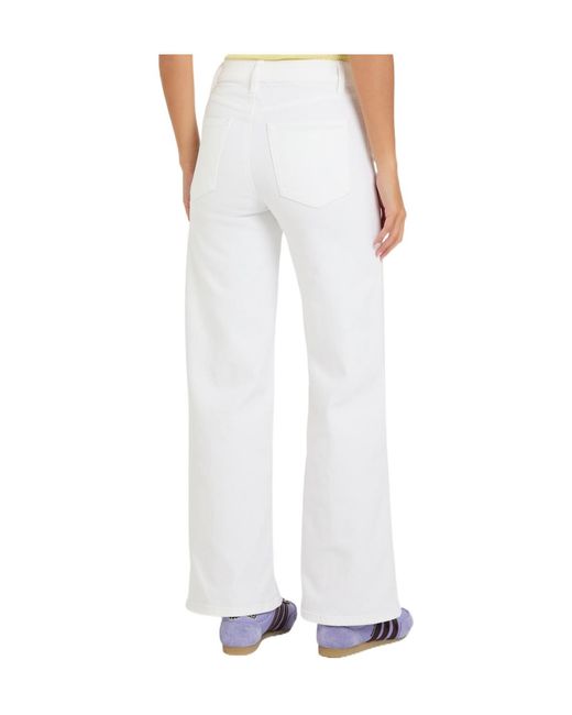 FRAME White Wide-Leg Jeans