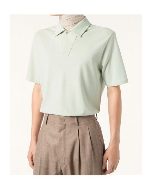 Loro Piana White Pietro Polo Shirt for men