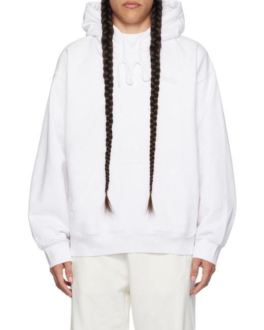 Carhartt White Babybrush Duck Drawstring Hoodie for men