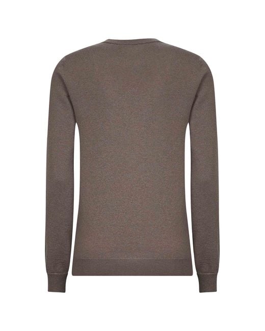 Brunello Cucinelli Brown Crew-Neck Cashmere Jumper