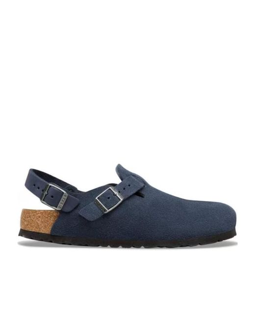 Birkenstock Blue Tokio Ii Buckled Slides for men