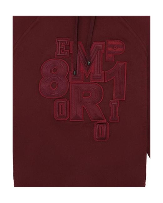 Emporio Armani Embroidered Sweater With Logo for men