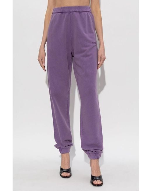 The Attico Purple The High-Waisted Loose Jogging Pants