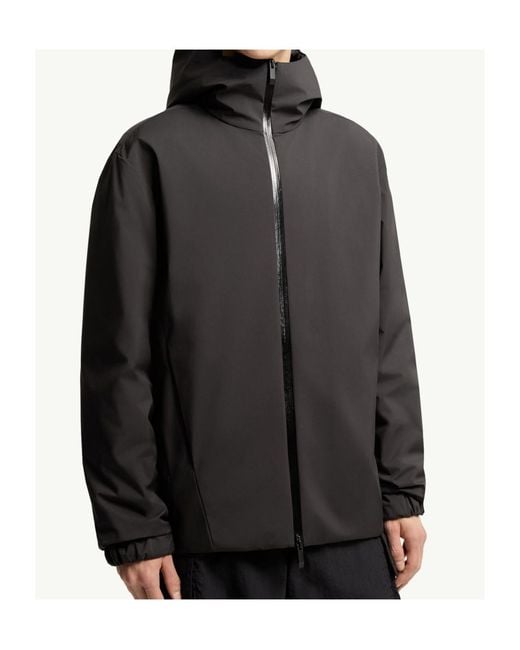 Moncler Gray Trelatete Hooded Down Jacket for men