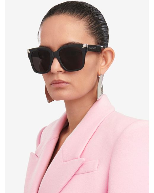 McQueen Multicolor Eyewear Square Frame Sunglasses