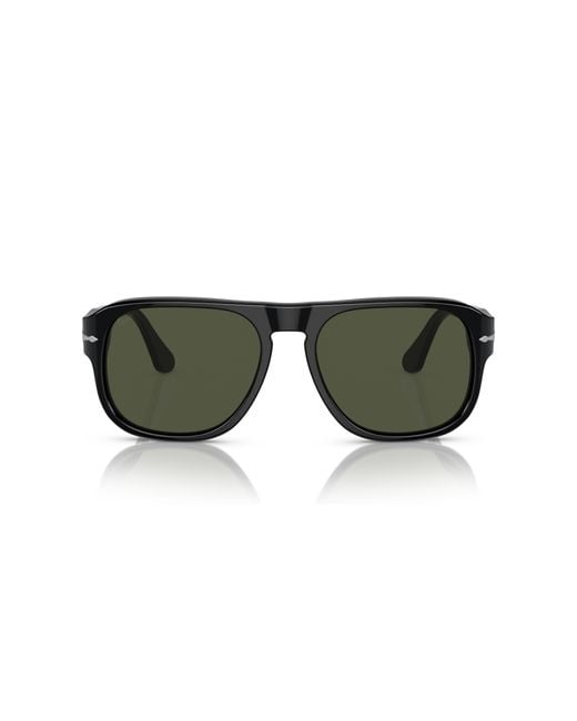 Persol Green Pilot Frame Sunglasses for men