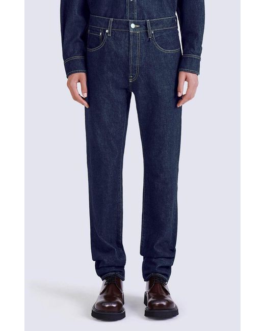 KENZO Blue Low-Rise Slim-Fit Jeans for men
