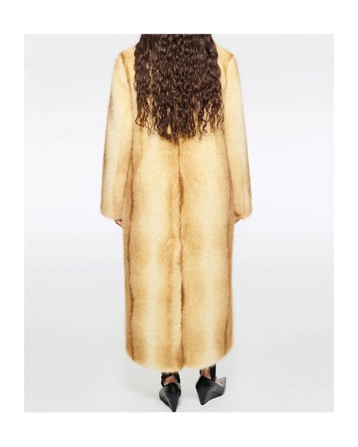 Stand Studio Natural Nora Gradient Effect Buttoned Coat
