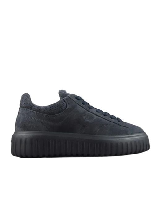 Hogan Blue H-Stripes Sneakers for men