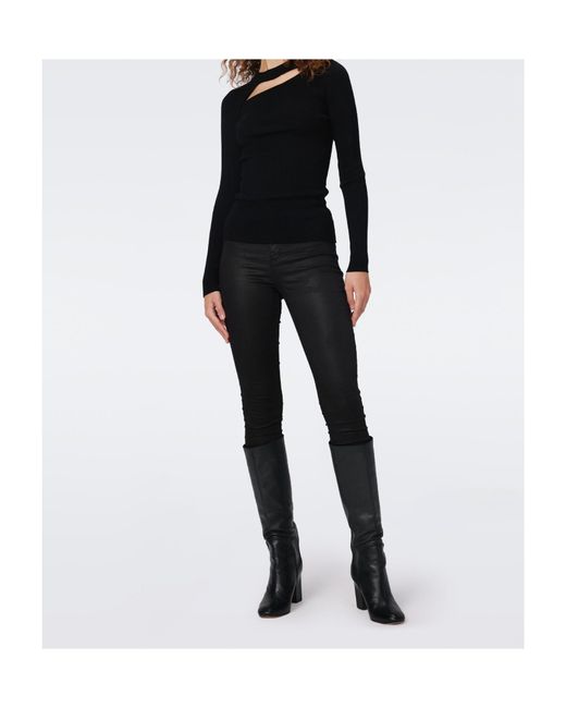 Diane von Furstenberg Black Dvf Barton Top