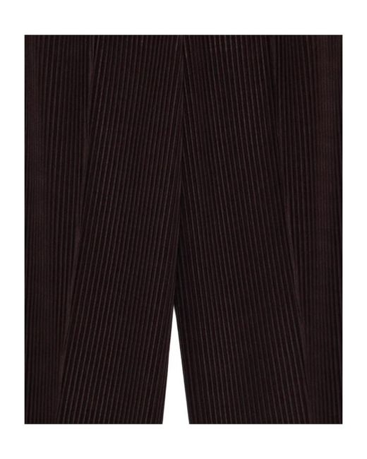 Homme Plissé Issey Miyake Black Pleated-Design Trousers for men