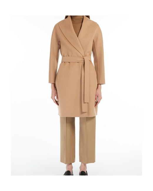 Max Mara Natural 'S Messi Belted Coat
