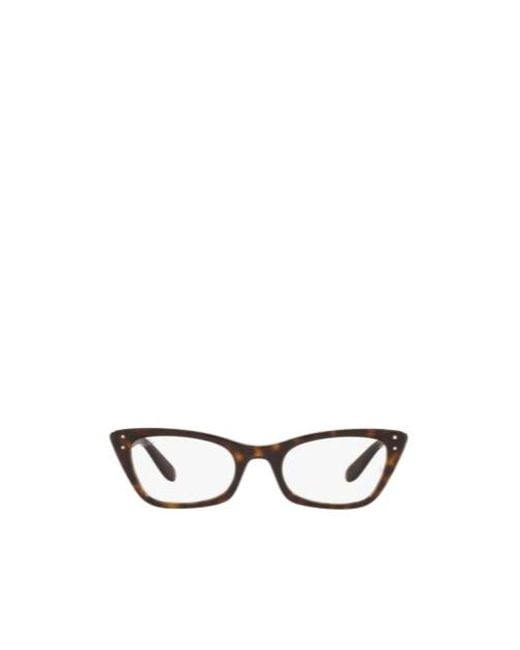 Ray-Ban White Cat-Eye Frame Glasses
