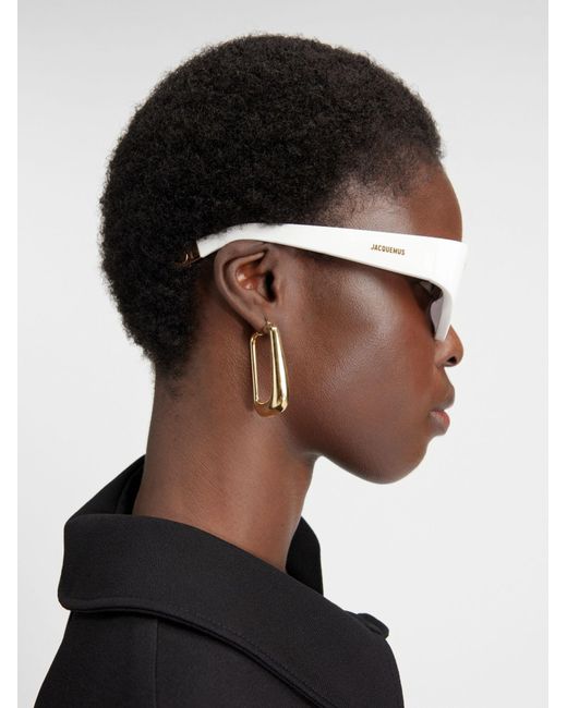 Jacquemus White Gala Sunglasses for men