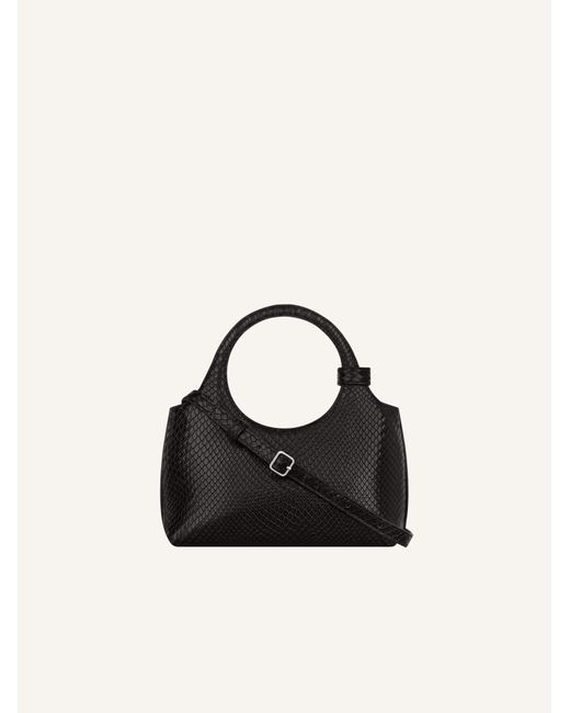 Courreges Black Mini Holy Leather Shoulder Bag