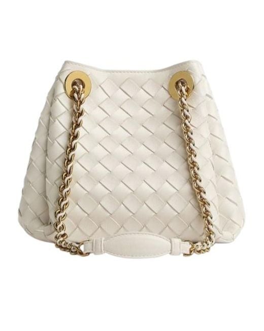 Bottega Veneta Natural Leather Parachute Shoulder Bag