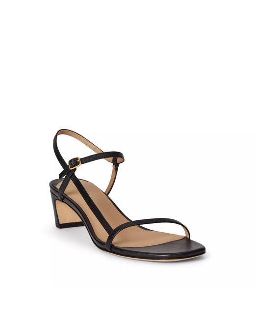 Ralph Lauren Black Lainee Real Leather Heeled Sandals