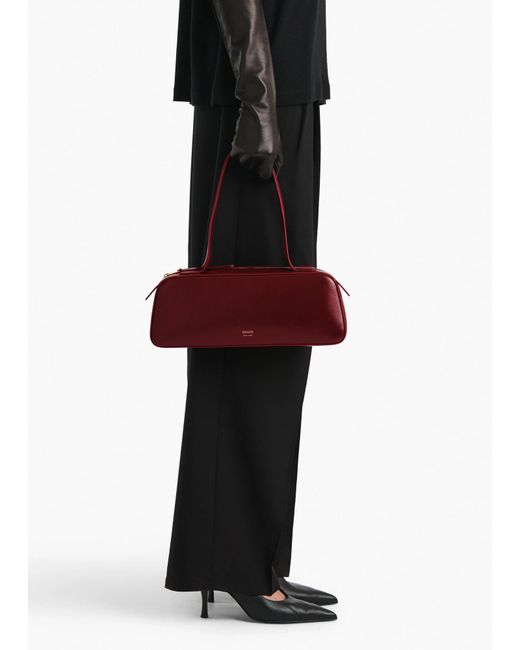 Khaite Red Simona Zipped Shoulder Bag