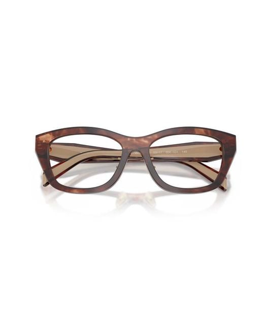 Prada White Eyewear Rectangle Frame Glasses