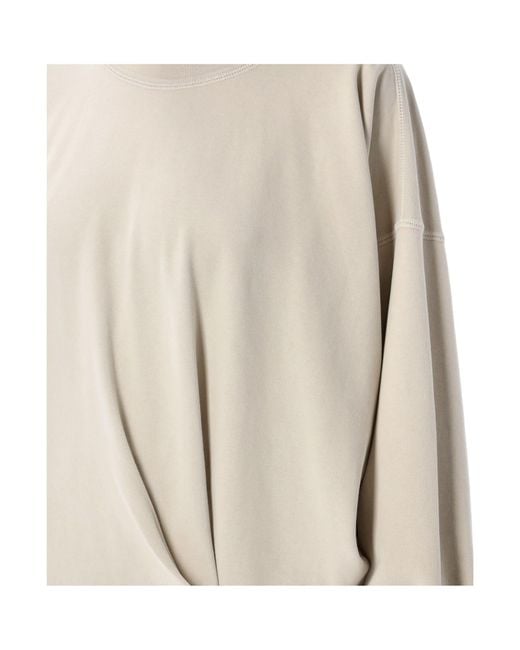 Isabel Marant Natural Twist-Detail Crew-Neck Sweatshirt
