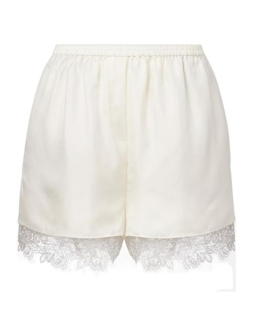 Rohe White Elastic Waist Shorts