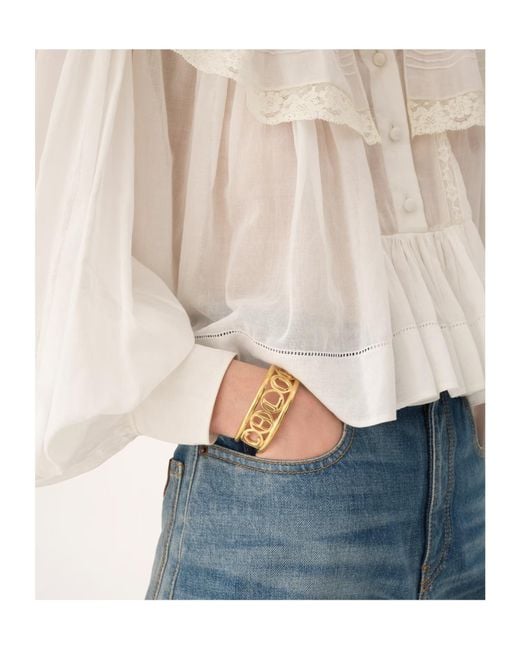 Chloé Metallic Chloé Script Bracelet