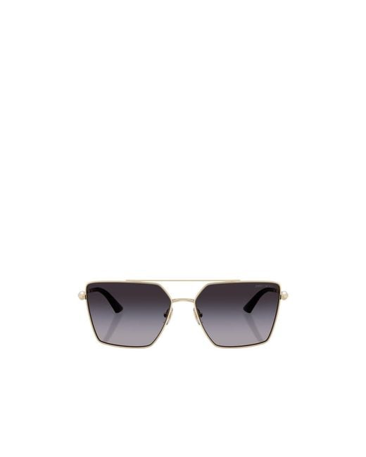 Jimmy Choo White Eyewear Square Frame Sunglasses
