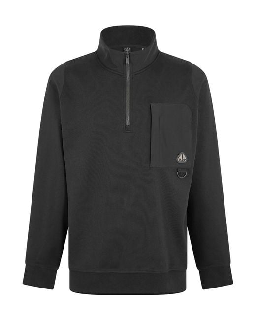 Moose Knuckles Gray Warm Zip-Up Sweatshirt for men