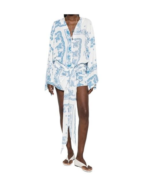 The Attico Blue Printed Dress