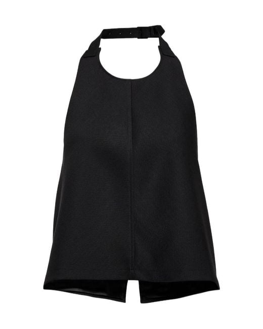 Wardrobe NYC Black Halter Neck Top