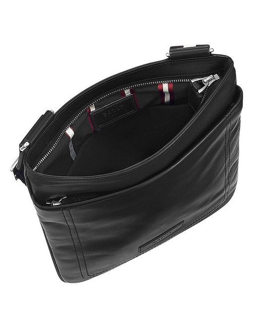 Bally Black Logo Shoulder Bag for men