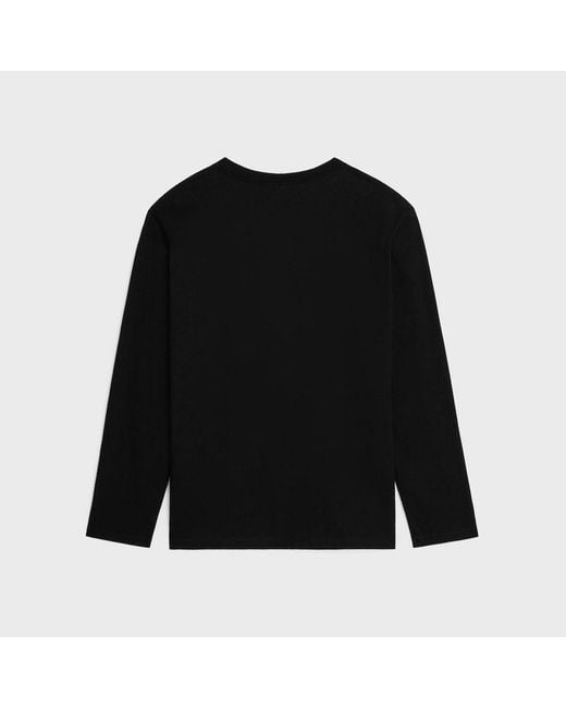 Céline Black Long-Sleeved T-Shirt