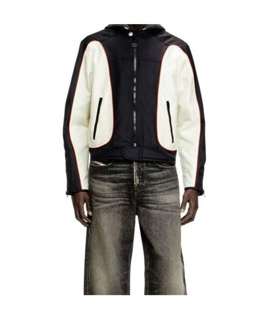DIESEL Black Light Jackets for men