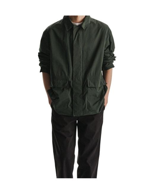 The Row Green Long-Sleeved Casual Jacket for men