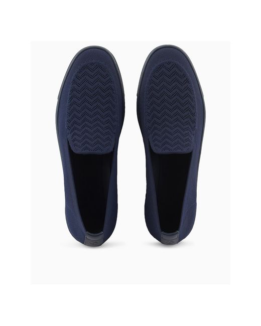 Giorgio Armani Blue Asv Chevron Slippers for men