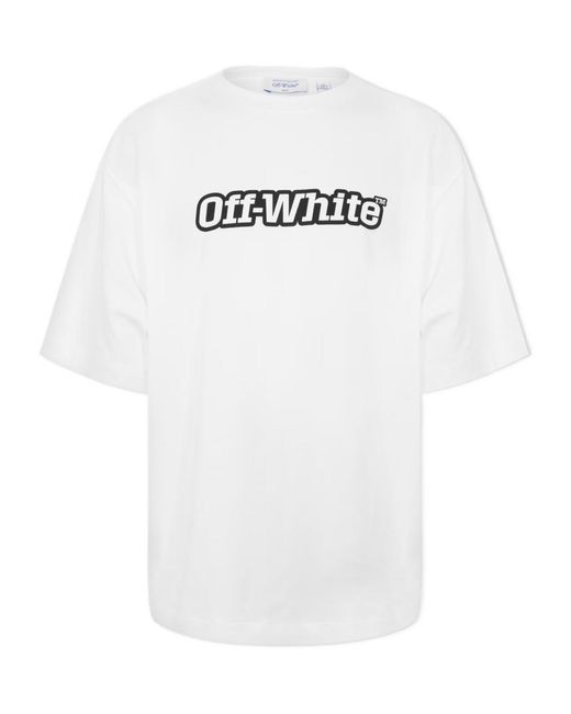 Off-White c/o Virgil Abloh White Logo Crew Neck T-Shirt for men