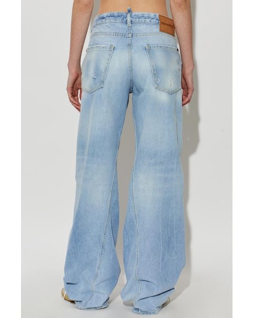 DSquared² Blue Loose Twisted Jeans