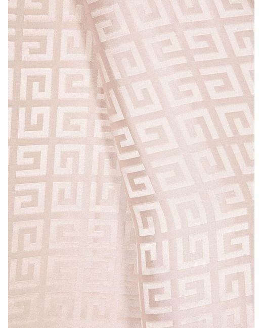 Givenchy Pink Logo Details Scarves